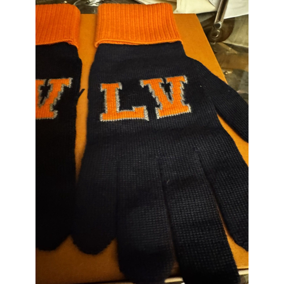 Louis Vuitton Gon Louis Marine Large Navy & Orange Gloves Box, COA - Picture 3 of 14